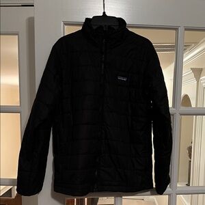 Patagonia Kid’s XL 14 Boy’s Black Zip Up Puffer Jacket